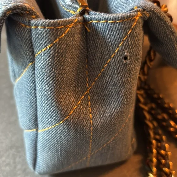 Quilted Denim Coach Tabby 26 - Picture 8 of 13